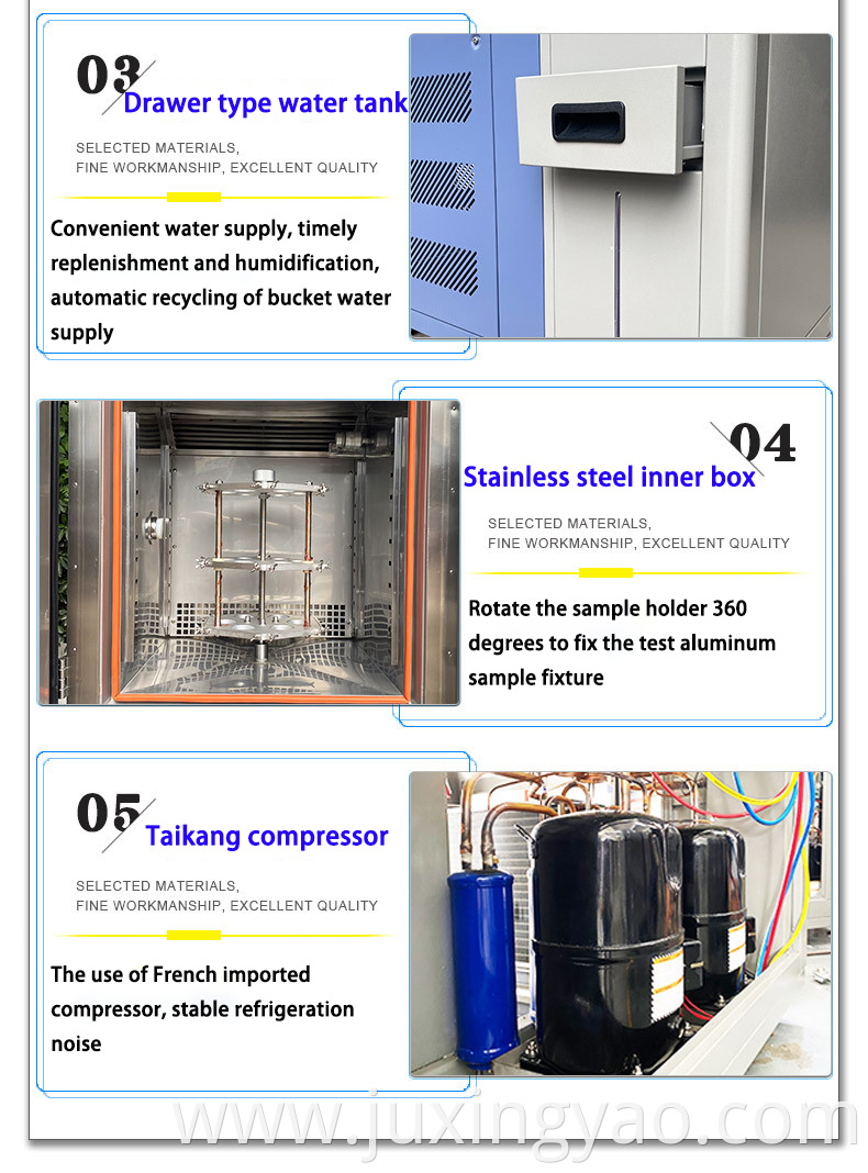 Ozone aging test chamber